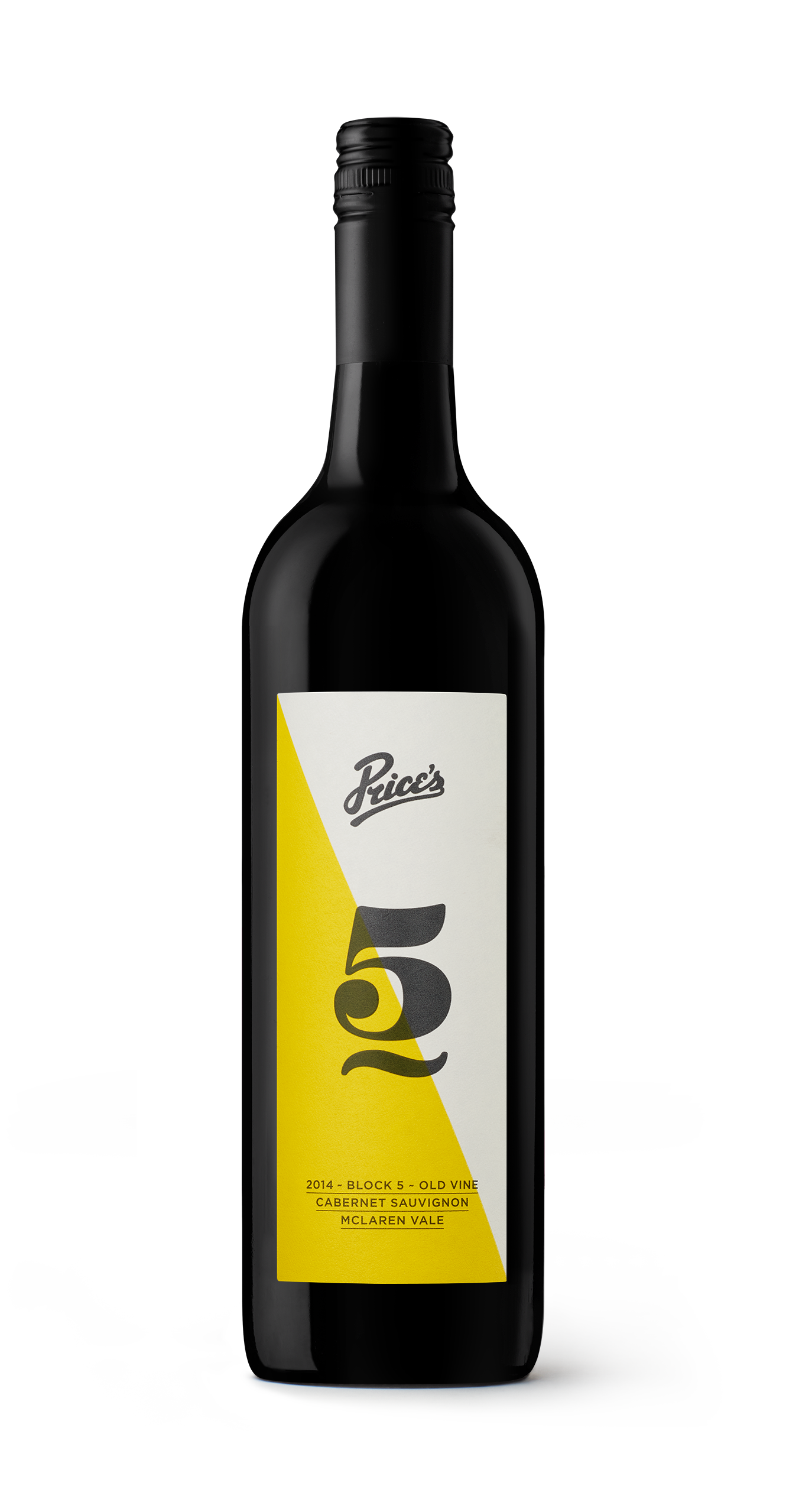 This bottle of Cabernet Sauvignon is from McLaren Vale. Block 5 is a medium to full-bodied wine produced from old vines. It has a striking label and is of excellent quality from Price's Wines.